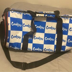 Cookies duffel bag.